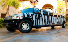 Zebra Hummer Limousine