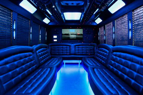 tiffany party bus interior