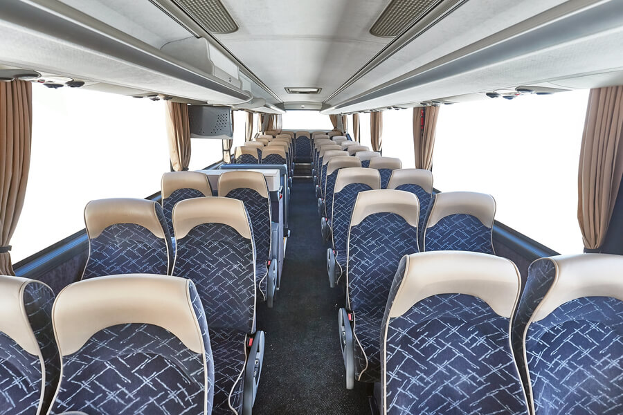 charter bus interior