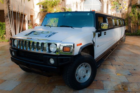 White Hummer Limo