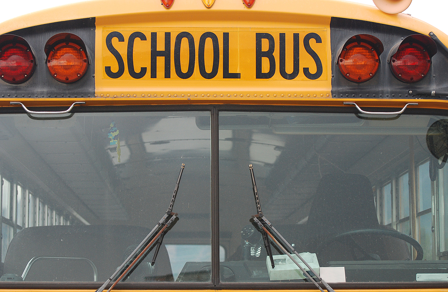 Yellow School Bus Up Close