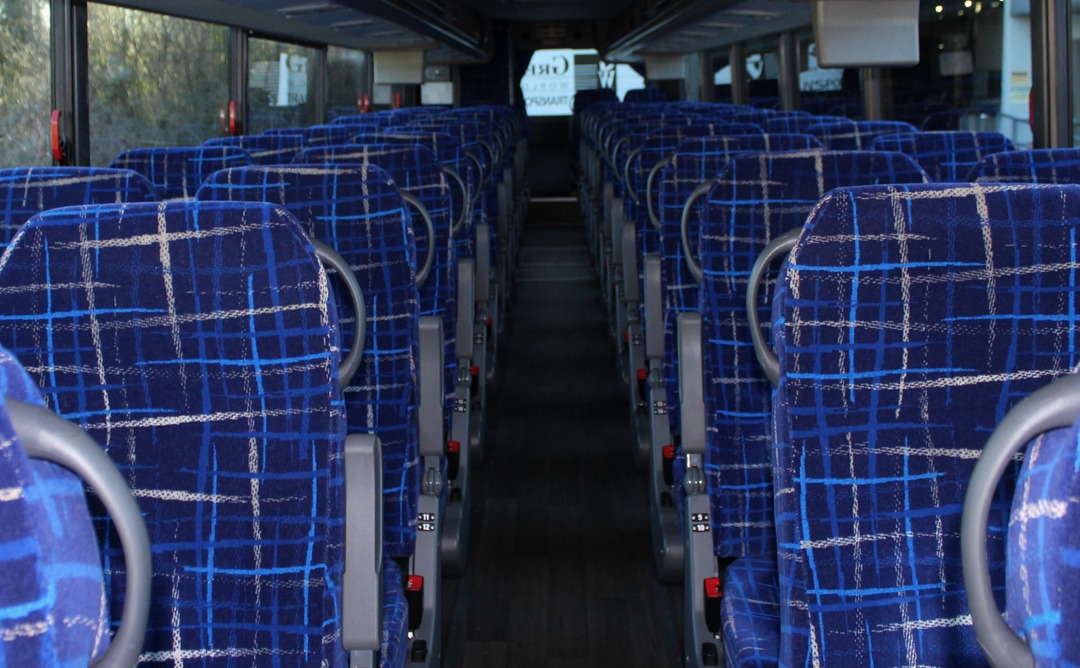 Cloth seats motorcoach