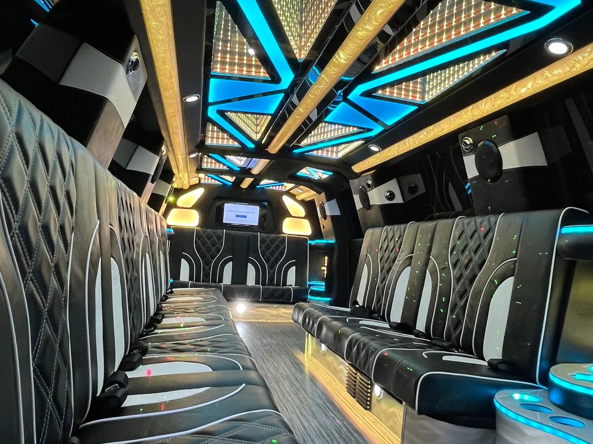 Hummer limo interior