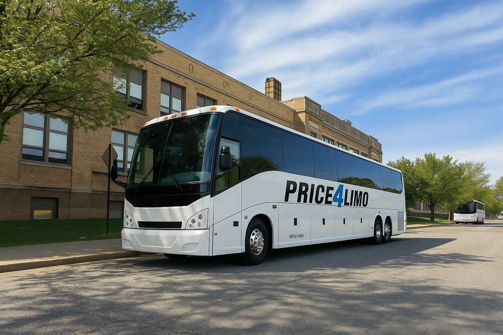 Price4limo charter bus exterior