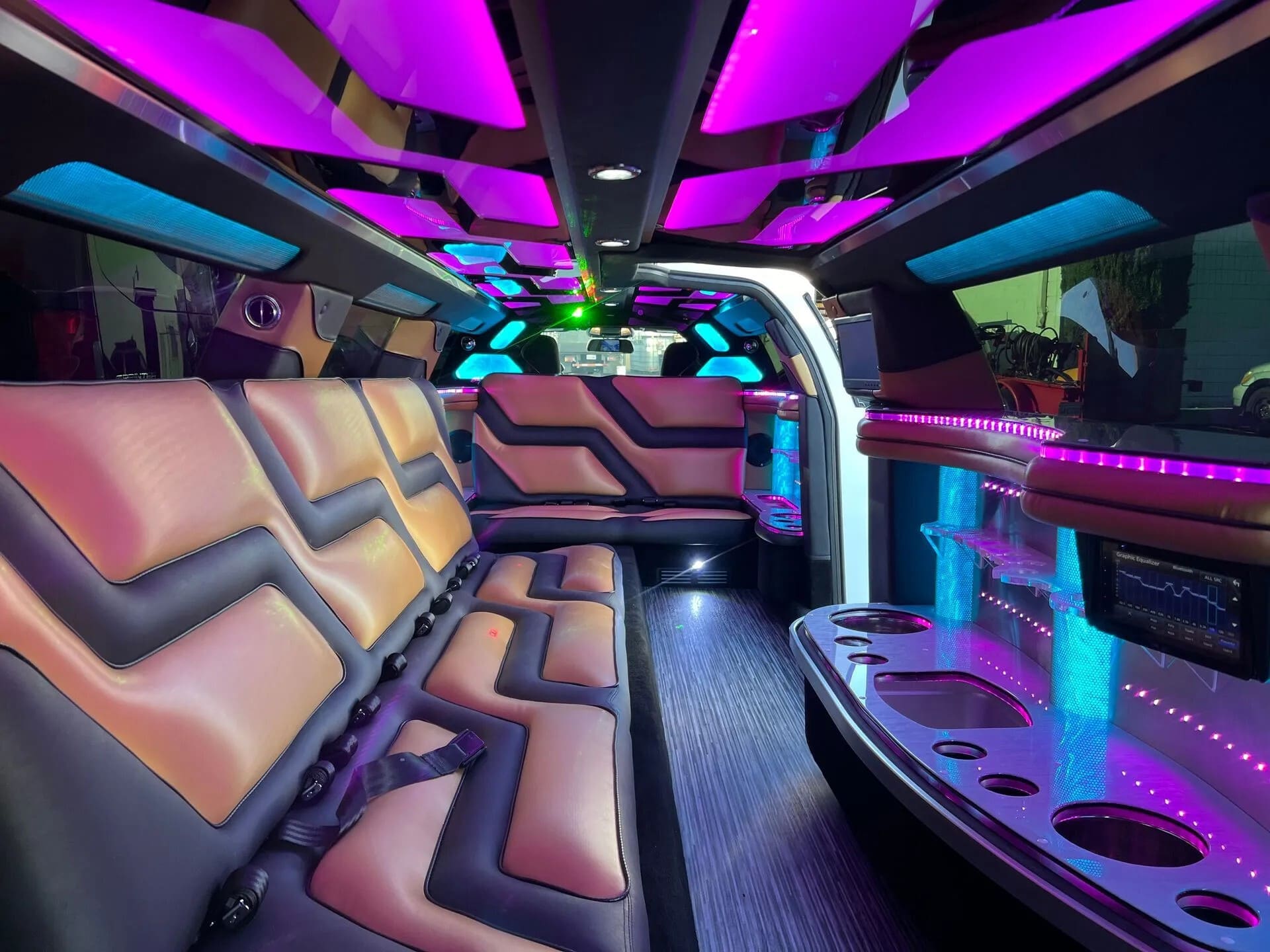 Dodge charger limo interior
