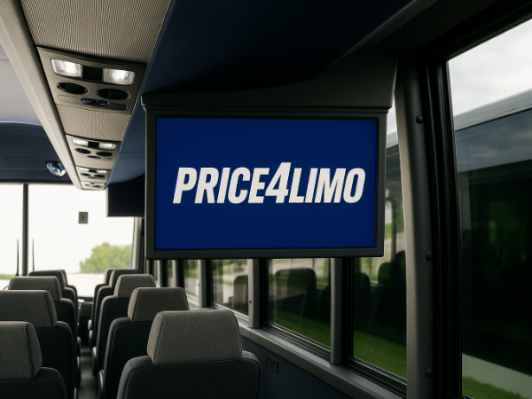 Charter bus tv system