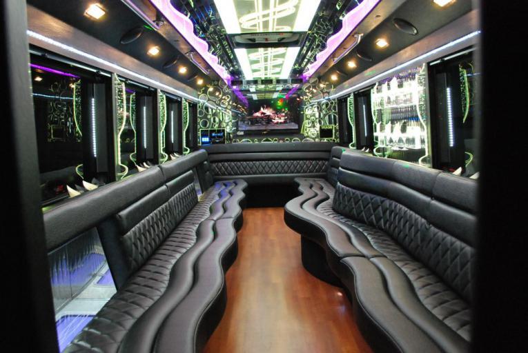 Party bus interior