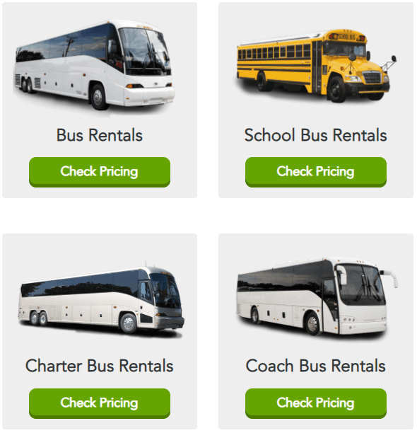 charter bus rentals Apple Valley Ca