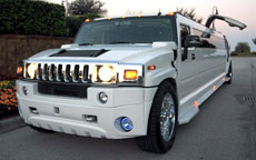 White Hummer Limo