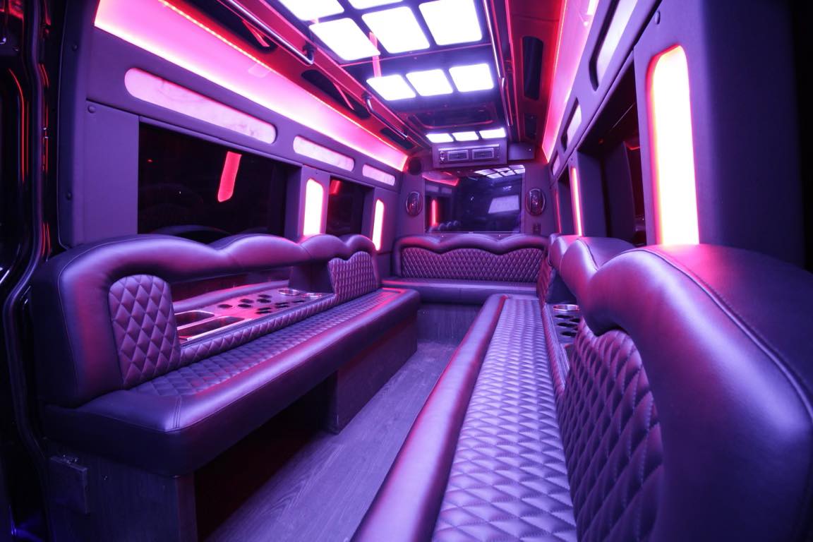 Connecticut party bus interior