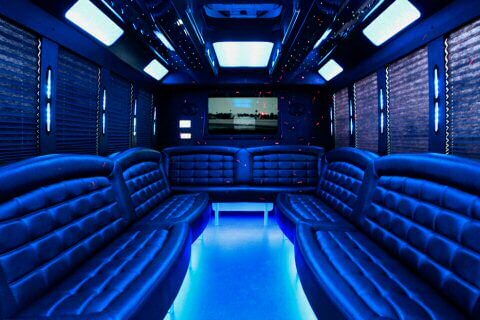 crown-point 45 Passenger Party Bus Interior