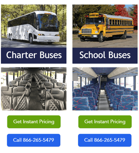 Akron Ohio  charter bus rentals