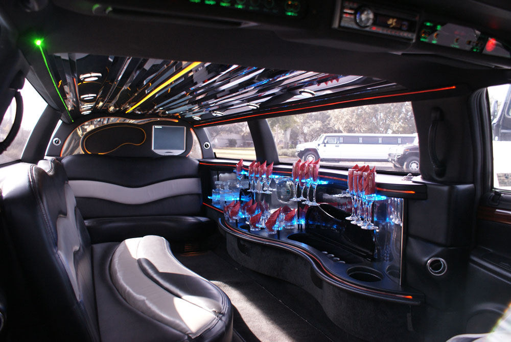 portage Lincoln Stretch Limo Interior