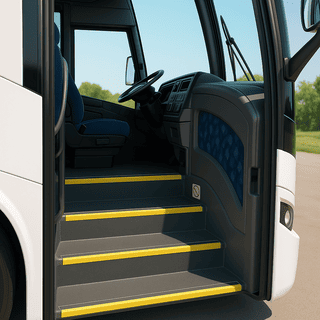 entry stairway for smooth boarding