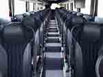 56 person charter bus interior