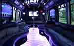 22 Passenger Party Bus interior